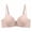 Khaki, variant on hotojiny Women's Seamless T-Shirt Bra Cute Padded Comfort Lightly Underwire Bralette Full Coverage Spaghetti Strap Everyday Bra