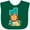 Green, variant on Inktastic First Birthday Boy Lion 1 Year Old Boys or Girls Baby Bib