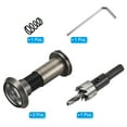 thumbnail image 3 of Uxcell Door Viewer Peephole Copper Privacy Door Viewer with Privacy Cover Fits Door with Drill Bit for Security Bronze 5/8",1-3/4", 3 of 7
