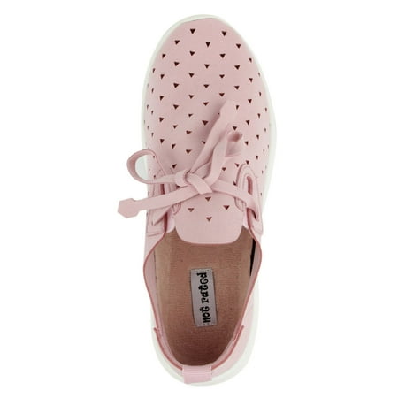 Not Rated Womens Marlum Laser Cut Fashion Sneaker (Pink,