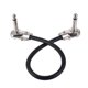thumbnail image 2 of Cable de audio ammoon 30cm / 12in Instrumento del Pedal del Efecto de la Guitarra Cable de Conexión 1/4in Plata Enchufe en Ángulo Recto Chaqueta Negra del PVC, Paquete de 6 Unidades Tomshoo Cable de audio, 2 of 6