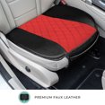 thumbnail image 5 of FH Group Leather Neosupreme Seat Cushion Pad With Front Pocket For Car Truck SUV Van Red - 2Pc, 5 of 9