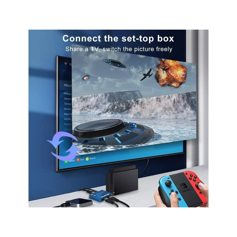 HDMI 2.1 Ultra 8K HDR 10 Bi Directional Switch 8K 60Hz 4K 120Hz 1in 2out 2in 1out High Speed 48Gbps EARC Splitter Singal Display Video Converter Compatible With Xbox X PS5 Walmart