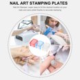 thumbnail image 3 of 3 sets Nail Art Stamper Stamping Head Head Diy Plates de estampado de arte de uñas de bricolaje, 3 of 6