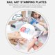 thumbnail image 3 of 3 sets Nail Art Stamper Stamping Head Head Diy Plates de estampado de arte de uñas de bricolaje, 3 of 6