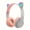 Gray, variant on Wireless Sports Headphones with a Folding Design, Featuring a Microphone, Flashlight, And Adorable Cat Ear Design, Equipped with Mic Control And LED for Stereo Music And Phone Calls
