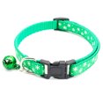 thumbnail image 1 of Christmas tree printed pet bell necklace: adjustable 7.5-12.6 inches, neck hanging chain, small dog and cat holiday decoration, 1 of 5