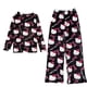 thumbnail image 2 of Pijamas para mujer Otoño e Invierno franela terciopelo grueso 2024 nuevo conjunto de ropa de hogar usable de invierno de dibujos animados, 2 of 4