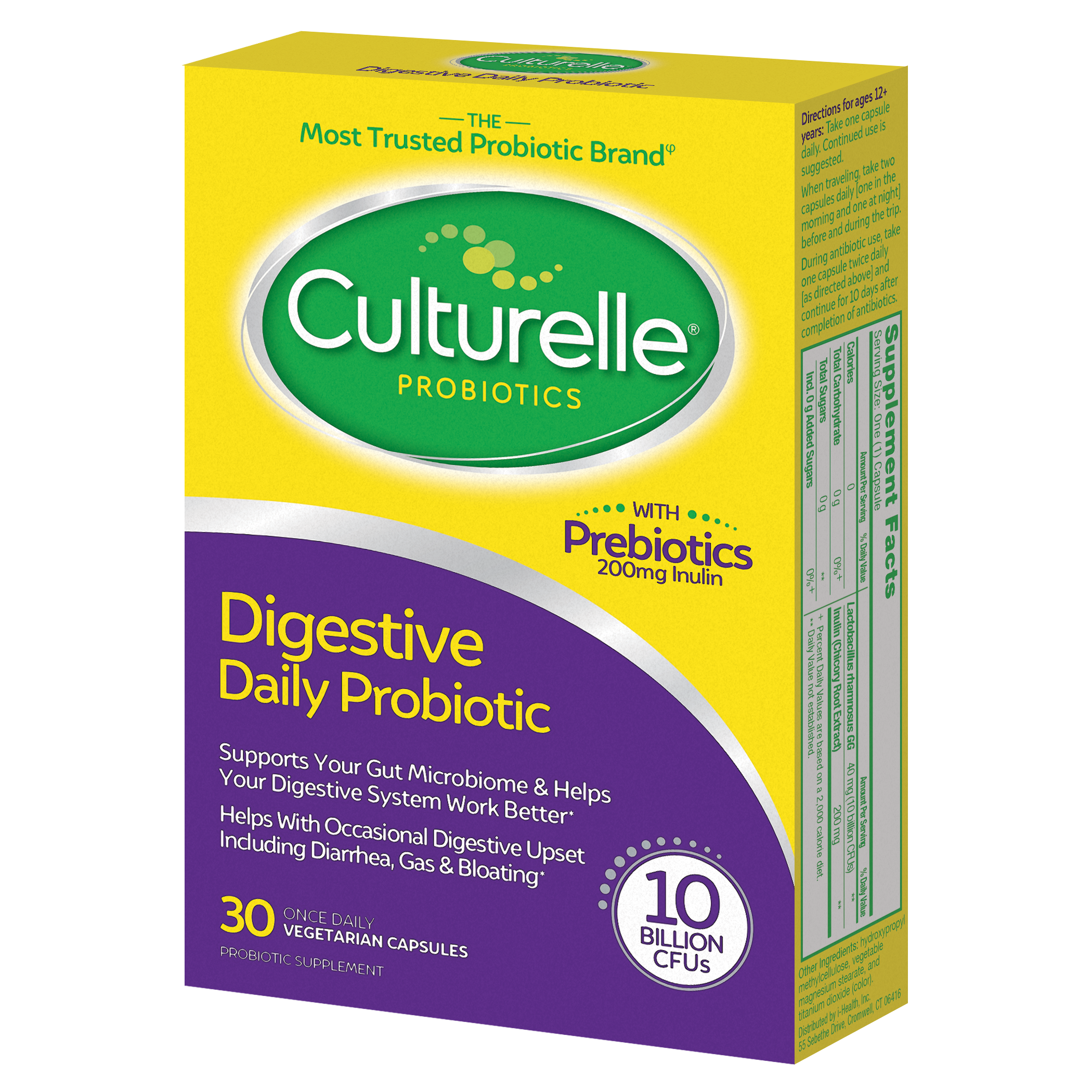 Culturelle Digestive Daily Probiotic Capsules for Digestive Health for Men and Women, 30 Count - image 3 of 10