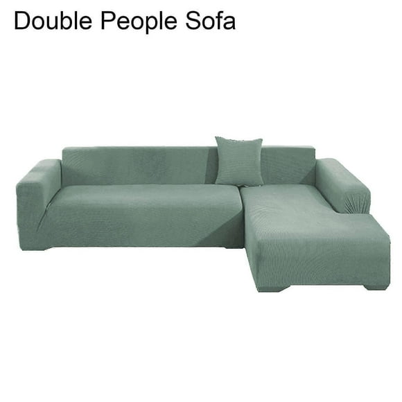 (Matcha Green)1 Set Sofa Cover Thicken Scratch Resistant Solid Color Detachable Sofa Protector For Home