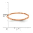 thumbnail image 2 of 10kr 1.2mm Half Round Satin Stackable Band Ring Size 6 Stackable Ring for Women and Men - 1.0 Grams, 2 of 2