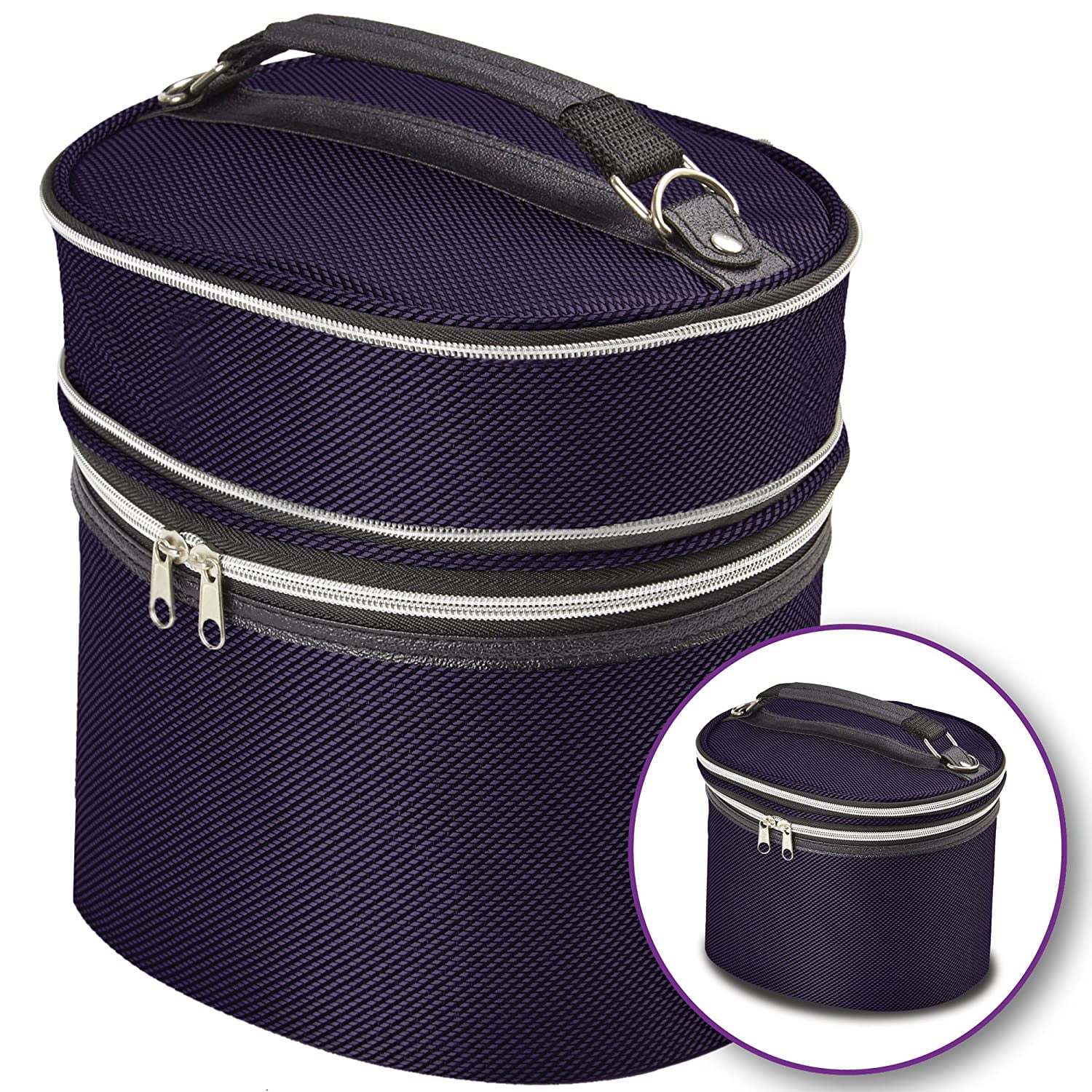 Adolfo Design Wig Travel Carrying Box Lightweight and Portable