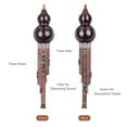thumbnail image 3 of Flauta de calabaza 3 tonos C-Key Flauta de cucurbitáceas de calabaza Hulusi Aluminio con tubos chapados en cobre Instrumento tradicional chino con nudo chino Estuche para principiantes Amateurs musica Tomshoo Flauta de calabaza, 3 of 5