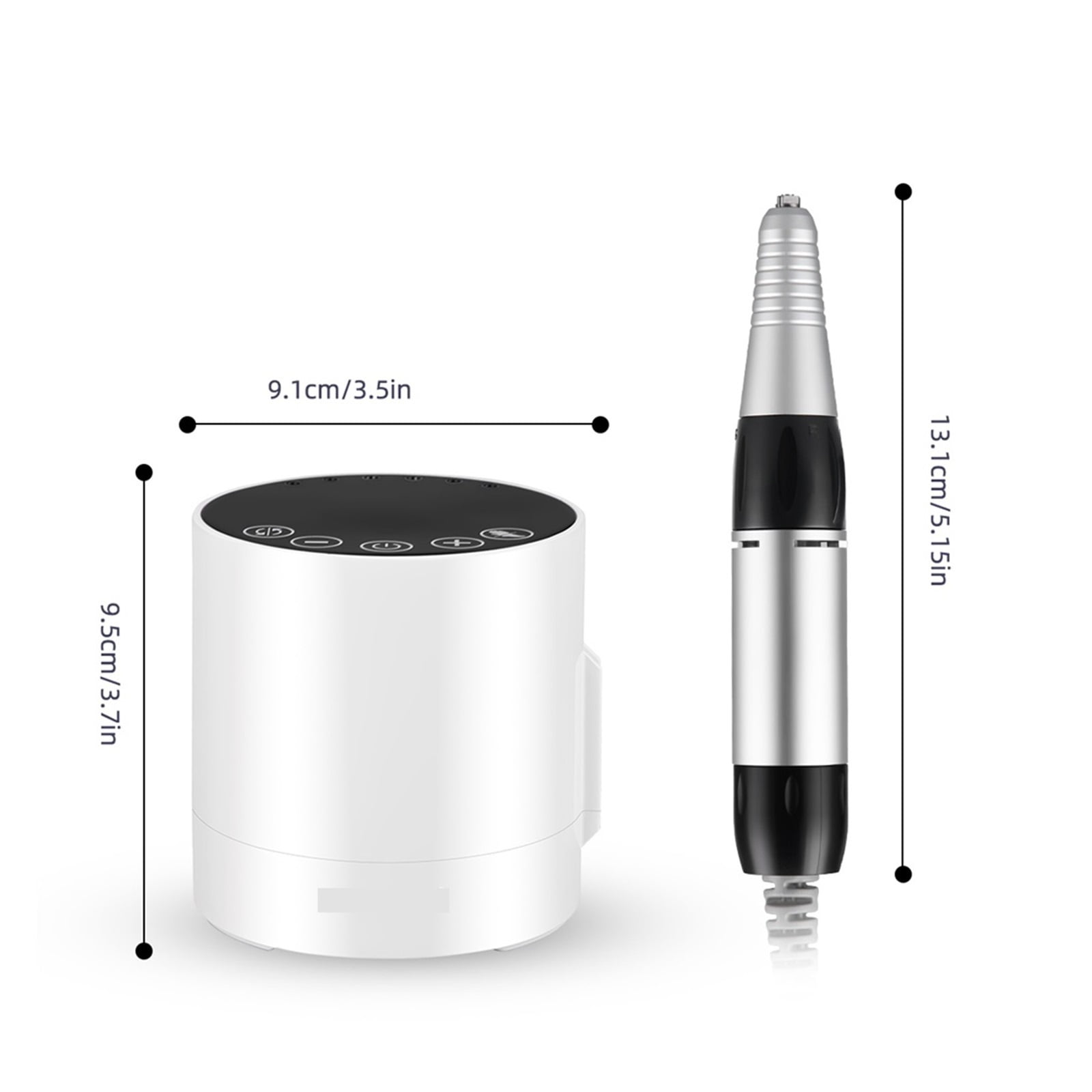 35000RPM Nail Drill Machine, LED Display Electric Nail Sander, Adjustable Speed Mill For Manicure With Foot Pedal Nail Tool