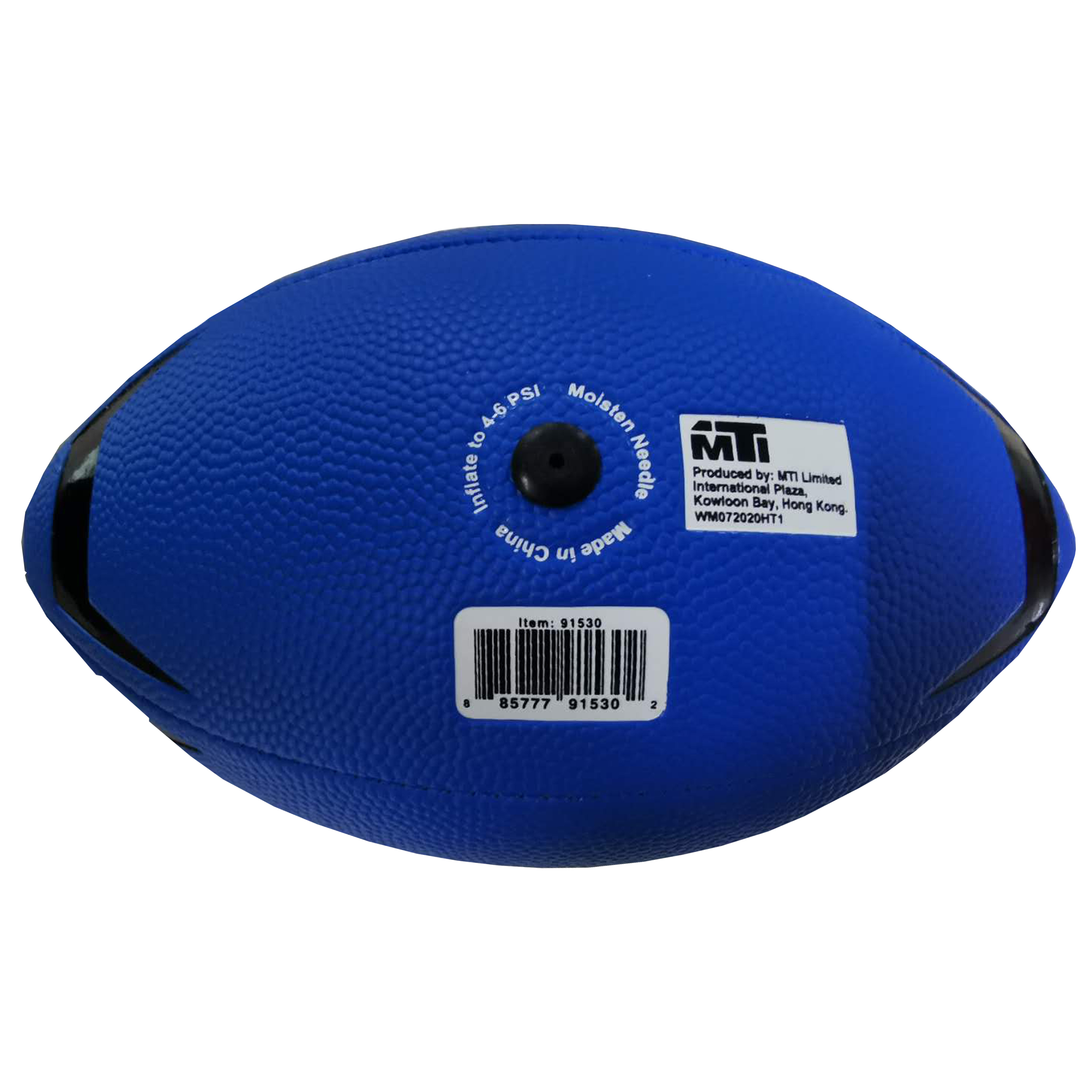 Magic Time Mini 6” Rubber Football Toy Ball, Kids Teen, Unisex, Assorted Colors Black, Red, Blue - image 3 of 7