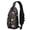 Thanksgiving Pumpkin Mushroom Line Art, variant on Thanksgiving Pumpkin Mushroom Line Art Sling Backpack, Casual Day Sling Pack with Earphone Port, Multi Pocket Design Gift Ideas for Travel Shopping