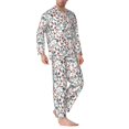 thumbnail image 2 of Balery Christmas Elements Pijama para Hombre de Dos Piezas con Manga Larga, Conjunto de Dormir y Descanso Suave con Bolsillos-XX-Large, 2 of 7