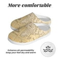 thumbnail image 6 of Yiaed World Map Print Slippers Fuzzy Warm Cozy Slippers Non Slip House Slippers For Indoor Outdoor Slippers House Slippers-46/47, 6 of 7