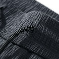 thumbnail image 5 of Tfken Summer Pants For Men Drawstring Elastic Waist Solid Color Pants With Pockets Fashion Daily Wear Male Comfortable Clothes Gray, 5 of 9