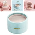 thumbnail image 3 of fastboy Exquisite Jewelry Box for Rings Earrings and Necklaces Ornate Organizer Case Blue 10 x 9.2 x 5.7cm 1Set, 3 of 6