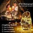 thumbnail image 3 of Fairy String Lights ZGWJ, paquete de 8 unidades, batería de 2,1 m, color blanco cálido, 3 of 7