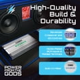 thumbnail image 4 of Hifonics Brutus BG 520 Watt 4 Channel Amplifier with Built-In UV Meter, Silver, 4 of 13