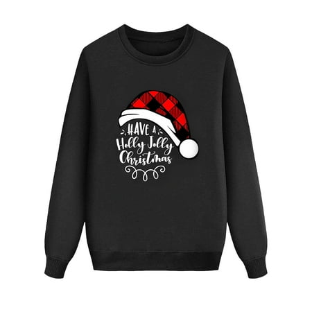 

Family Photo Outfits Christmas Shirts Long Sleeve Festival Party Printed Tops Sweatshirts Sleepwear Friends Party Casual Family Matching Pajamas Black 4 Years - 5 Years