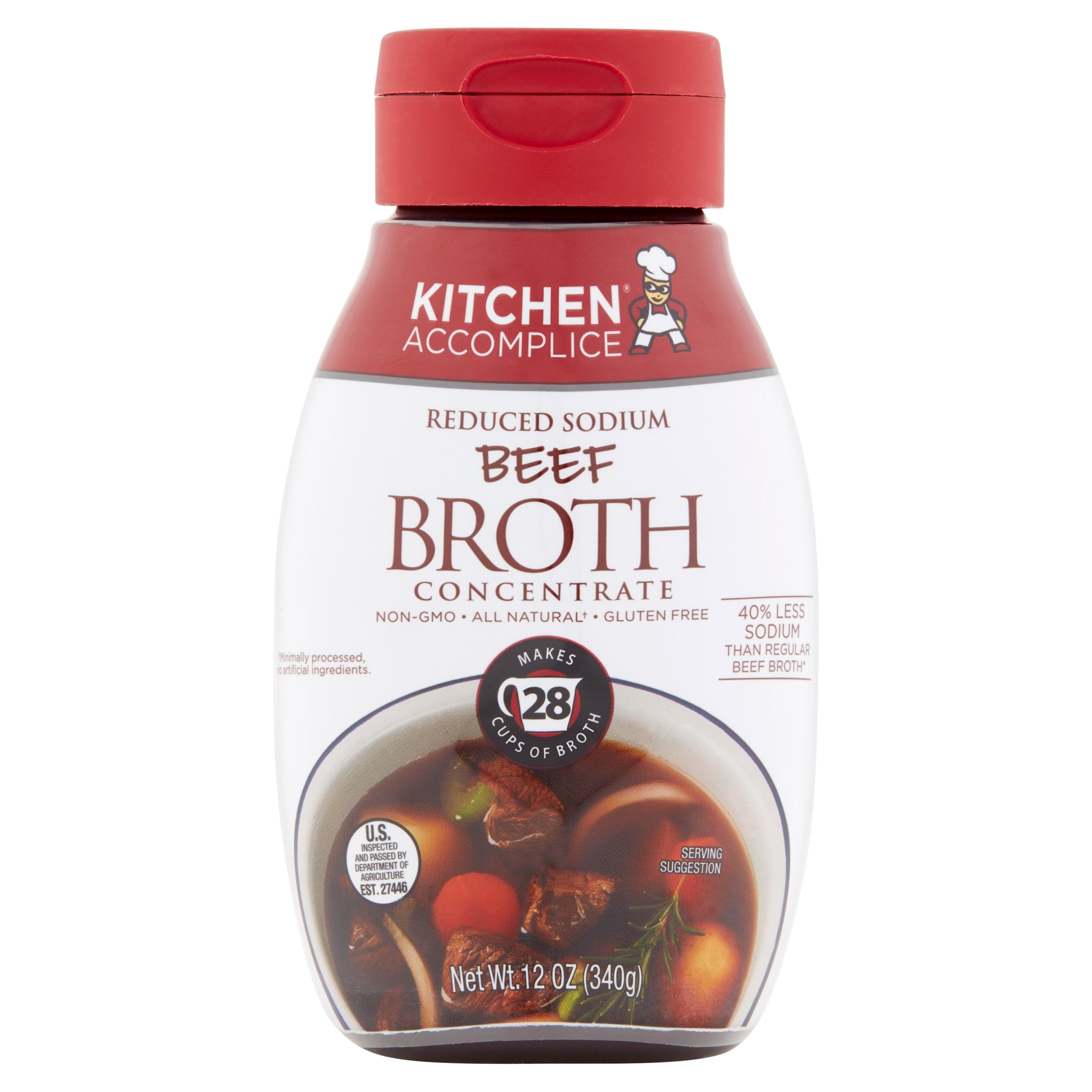 Kitchen Beef Broth Concentrate, 12 oz, 6 pack