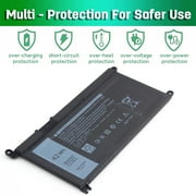 42Wh Replacement battery for Dell Inspiron 14 5481 5482 5485 5491 2-in-1 3-Cell 42Wh Laptop Battery YRDD6