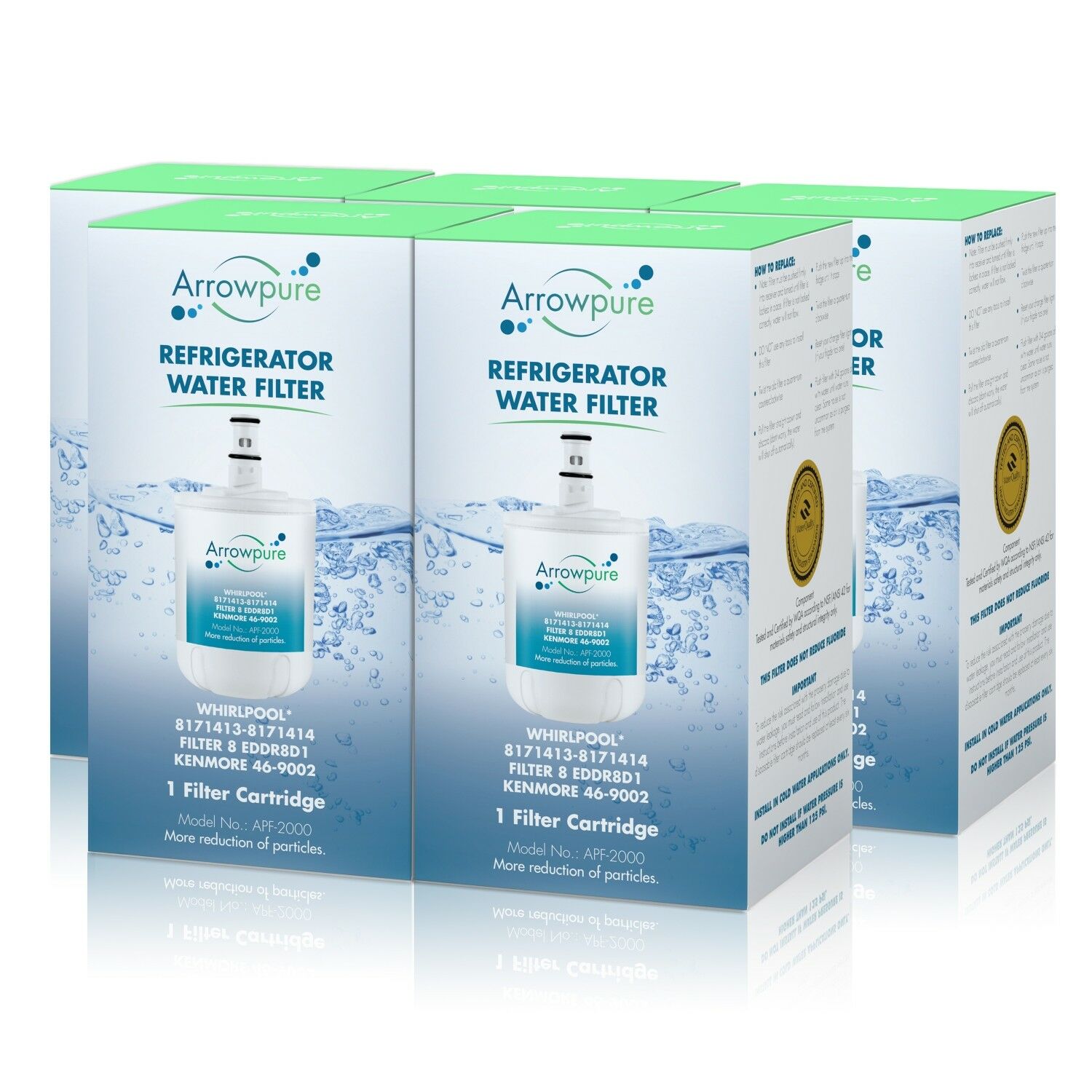 Arrowpure 8171413 Refrigerator Water Filter Replacement Cartridge