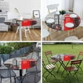 thumbnail image 5 of London Symbols Round Fitted Tablecloth Big Ben Double Decker Bus Red Phone Booths England Elastic Edge Tablecloth Waterproof Oilcloth Table Cover for 40"-44", 5 of 6