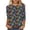 Z02 Multicolor, variant on Erwazi Mardi Gras T-Shirt for Women Graphic Printed Crewneck 3/4 Sleeve Carnival Tee Top
