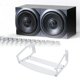 thumbnail image 1 of Soporte De Pared Para Altavoz Five, Soporte De Acero Inoxidable Con Kits De Instalación, Soporte Universal Para Altavoz, Soporta Hasta 35 Libras, Ahorro De Espacio, 1 of 7