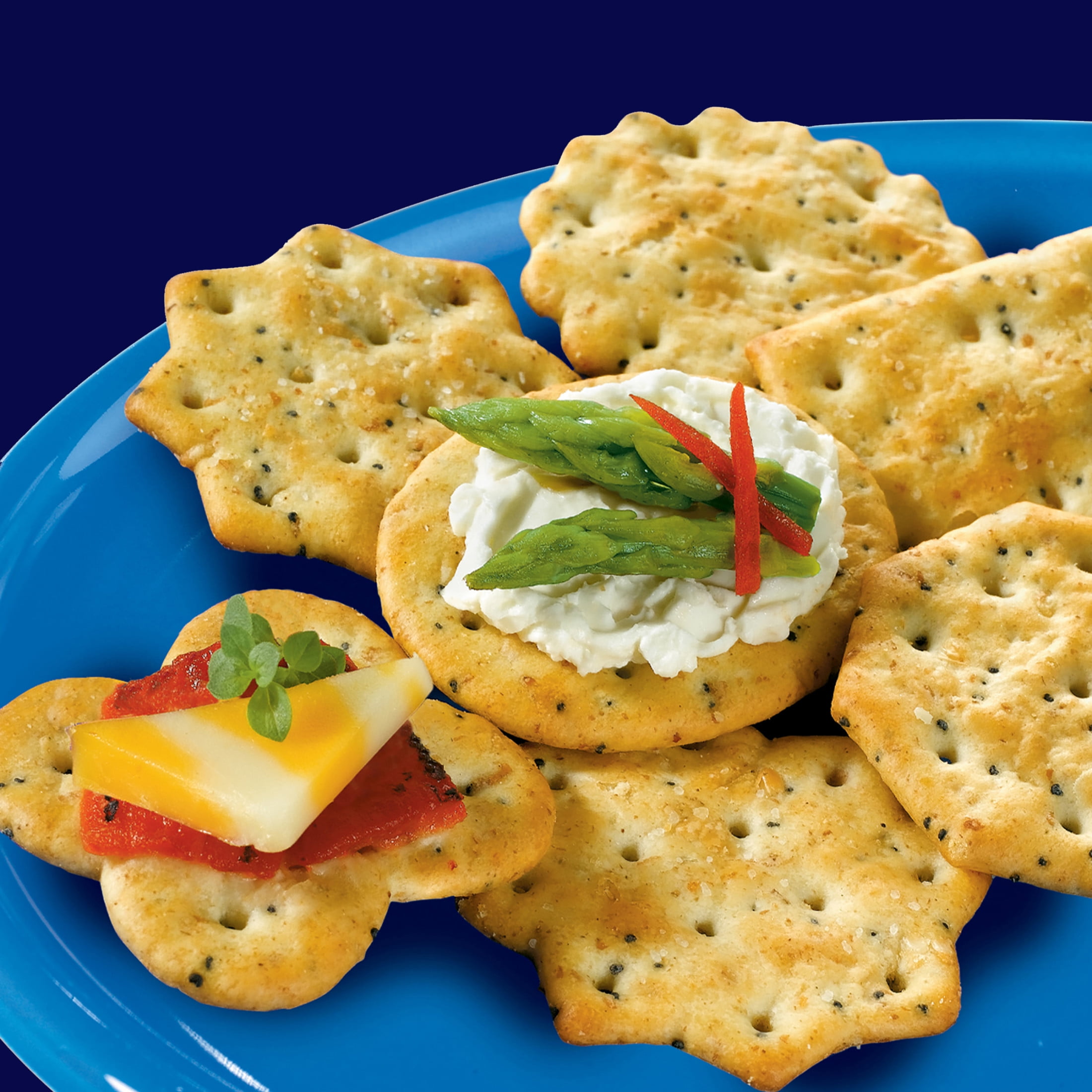 Flavor Originals Sociables Baked Savory Crackers, Party Snacks, 7.5 oz