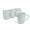 Fog Blue, variant on over&back Coupe Stoneware Coffee Mugs - 4-Piece Mug Set - Enjoy the Perfect Cup of Coffee, Tea, Latte, and More - Semi-Matte White - 15 Oz