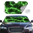 thumbnail image 2 of Balery Green Lightning Print Car Windshield Sun Shade,Windshield Sunshade for Car Pickup Truck SUV Accessories-Small, 2 of 7