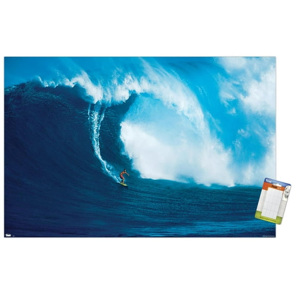 Big Wave Surfer Wall Poster, 22.375" x 34"