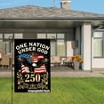 thumbnail image 3 of Joocar One Nation Under God 250th Anniversary American Eagle Cross Flag For Spring Summer Home Outdoor Garden Yard Door Decor 12x18 Inch, 3 of 5