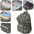 thumbnail image 4 of Highland Cow and Daisy Print Backpack for School, Cute School Bag with Adjustable Shoulder Straps and Padded Back, 16.9"x12.6"x5.9", 4 of 5