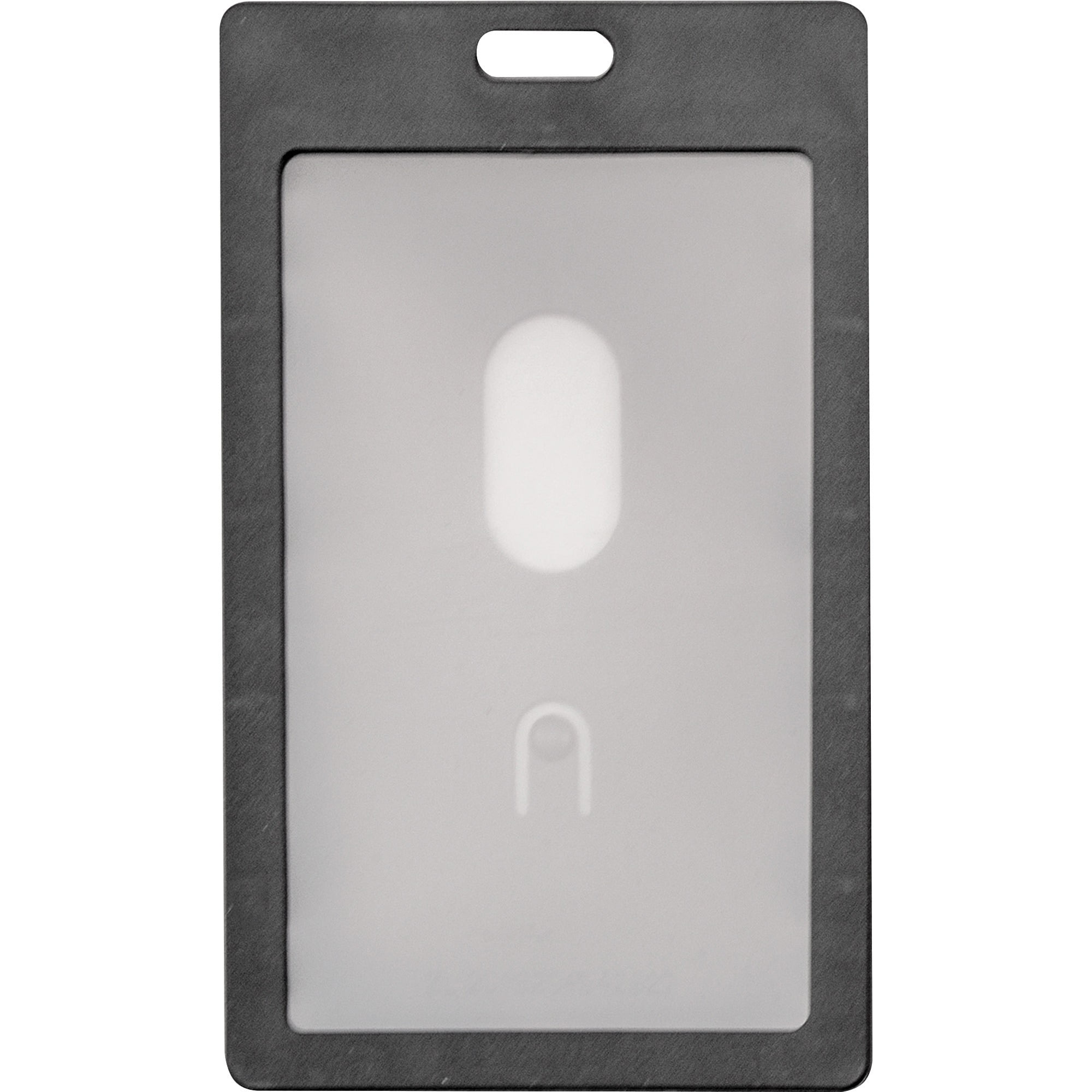 Advantus, AVT97068, Vertical Rigid ID Badge Holder, 6 / Pack, Black