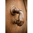 thumbnail image 2 of Berzel, Erin 13x18 Gold Ornate Wood Framed with Double Matting Museum Art Print Titled - French Door Knocker I, 2 of 4