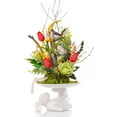 thumbnail image 4 of Scheam 20 Pcs Artificial Tulip Flowers Faux Tulip Stems PU Real Touch Tulips 13.4" Tall for Spring Easter Vase Wedding Bouquets Floral for Home Kitchen Garden Decoration,Red, 4 of 8