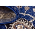 thumbnail image 2 of Unique Loom Amelia Tradition Rug Blue/Black 4' 1" x 6' 1" Rectangle Floral Bohemian Perfect For Living Room Bed Room Dining Room Office, 2 of 3