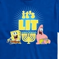 thumbnail image 3 of SpongeBob SquarePants - It's Lit Hanukkah Spongebob and Patrick - Men's Short Sleeve Graphic T-Shirt, 3 of 6