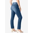 thumbnail image 2 of Roaman's Women's Plus Size 360° Stretch Straight Leg Jean, 2 of 6