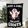 thumbnail image 2 of Ghosts Blanket Gift for Boys Girls, Halloween Throw Blanket Spooky Gifts for Kids Decor Bats Plush Soft Lightweight Flannel Fleece Spider Webs Skull Blankets for Sofa Bed Chair 50x40In Kid, 2 of 6