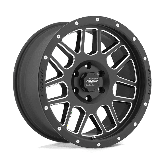 Pro Comp Cast Aluminum Wheel PXA40 17x9 6x135 S-BLK MILL -6mm, PXA5140-7936