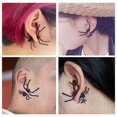 thumbnail image 6 of harmtty 1Pc Spider-Shaped Black Ear Stud Plastic 3D Creepy Black Stud Earring Halloween Party Jewelry, 6 of 8