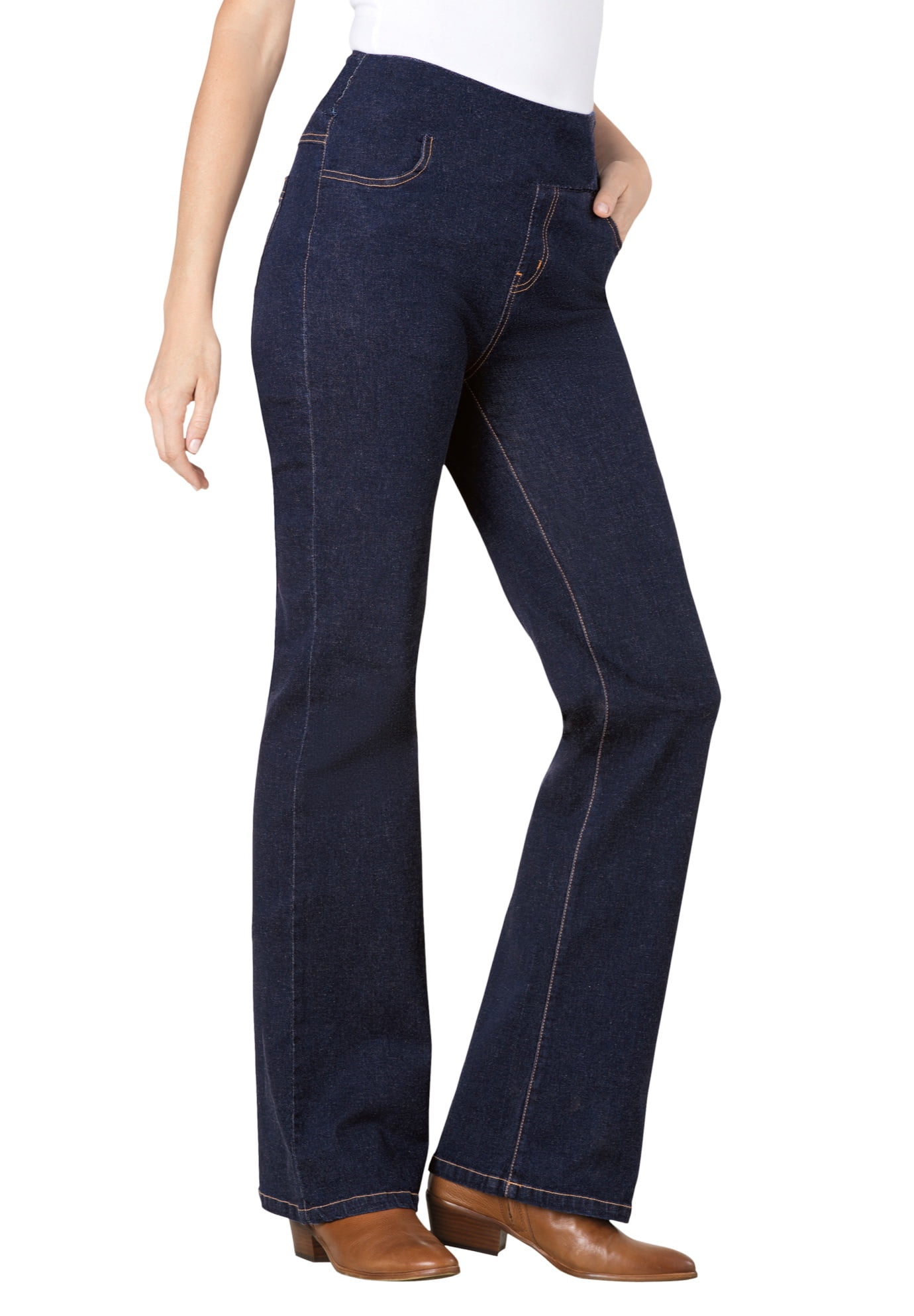 Woman Within Woman Within Women's Plus Size Tall PullOn Bootcut Jean