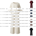 thumbnail image 3 of Wide Leg Pants Lounge Set Summer Work Top Causal Top Travel Outfits For Women Matching Set Summer Beach Travel Set Womens Two Piece Sets Trouser Pants Suits Solid Color Work Blouses, 3 of 7